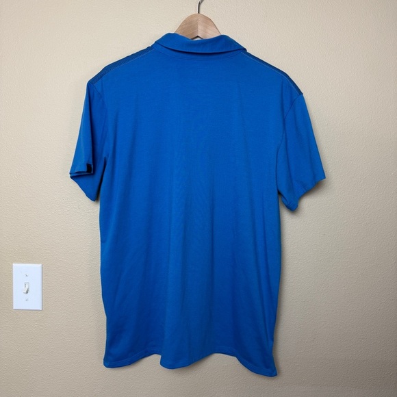 Mountain Hardware Polo Blue with Stripes Cotton Blend Short Sleeve- Large - Picture 5 of 6